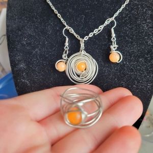 Sunrise colored jewelry set